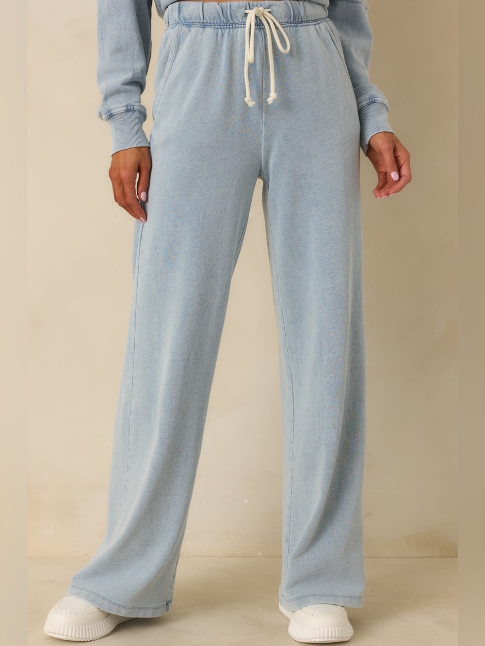 Z SUPPLY OCEAN AIR INDIGO HUNTER KNIT DENIM PANTS size small